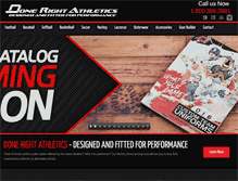 Tablet Screenshot of donerightathletics.com